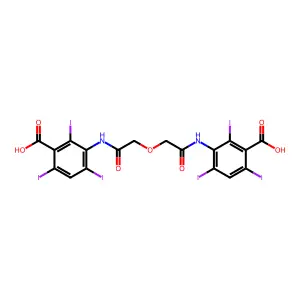 碘甘胺酸 structure
