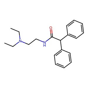 Acetamide, N-(2-(diethylamino)ethyl)-2,2-diphenyl- structure