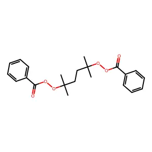 2,5-Dimethyl-2,5-DI-(benzoylperoxy)hexane structure