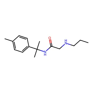 Acetamide, 2-(propylamino)-N-(alpha,alpha,p-trimethylbenzyl)- structure