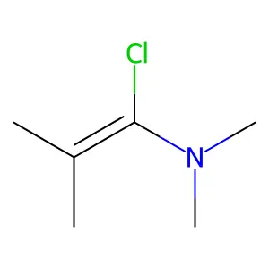 1-Chloro-N,N-2-trimethylpropenylamine structure