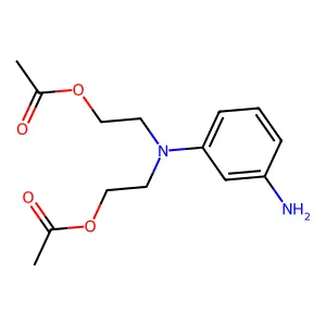 Ethanol, 2,2'-((3-aminophenyl)imino)bis-, 1,1'-diacetate structure