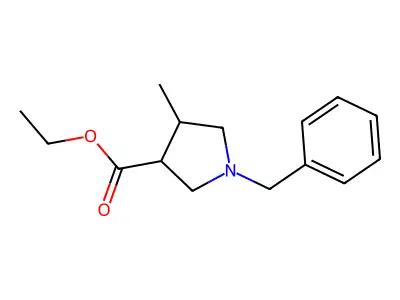 Methyl 1-benzyl-4-methylpyrrolidine-3-carboxylate structure