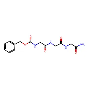 N-[(苄氧基)羰基]甘氨酰甘氨酰甘氨酰胺 structure