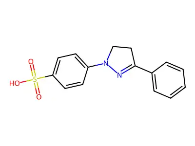 4-(3-Phenyl-4,5-dihydro-pyrazol-1-YL)-benzenesulfonic acid structure