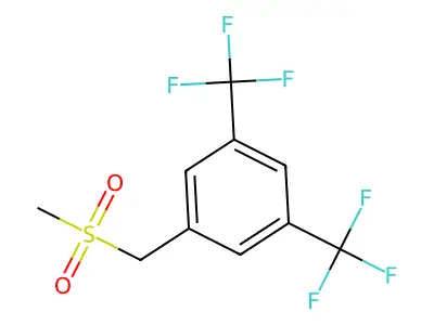 3,5-Bis(trifluoromethyl)benzylmethylsulfone structure