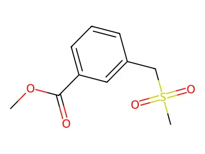 Methyl 3-[(methylsulfonyl)methyl]benzoate structure