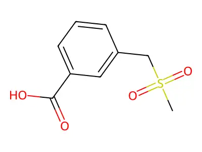 3-(Methanesulfonylmethyl)benzoic acid structure