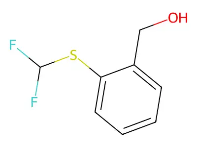 {2-[(Difluoromethyl)sulfanyl]phenyl}methanol structure