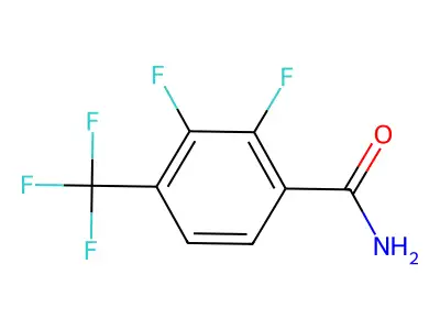 2,3-Difluoro-4-(trifluoromethyl)benzamide structure