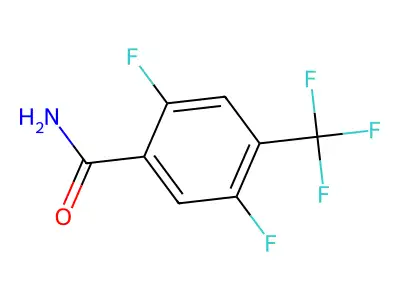 2,5-Difluoro-4-(trifluoromethyl)benzamide structure