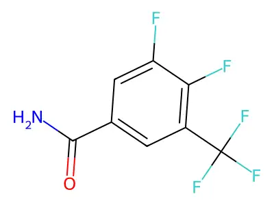 3,4-Difluoro-5-(trifluoromethyl)benzamide structure