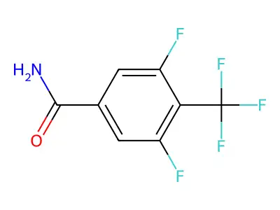 3,5-Difluoro-4-(trifluoromethyl)benzamide structure