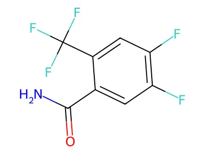 4,5-Difluoro-2-(trifluoromethyl)benzamide structure