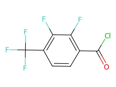 2,3-Difluoro-4-(trifluoromethyl)benzoyl chloride structure