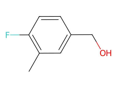 (4-Fluoro-3-methylphenyl)methanol structure
