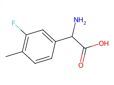 3-Fluoro-4-methyl-DL-phenylglycine structure