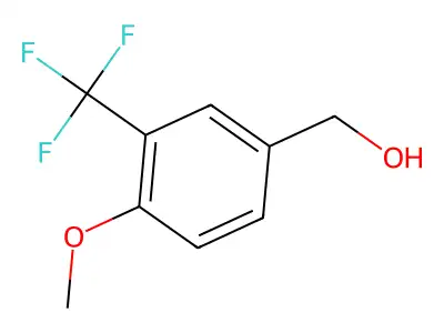 (4-Methoxy-3-(trifluoromethyl)phenyl)methanol structure