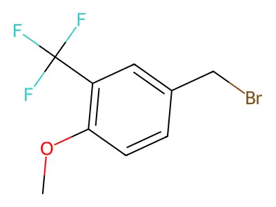 4-Methoxy-3-(trifluoromethyl)benzyl bromide structure