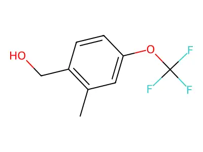 2-Methyl-4-(trifluoromethoxy)benzyl alcohol structure