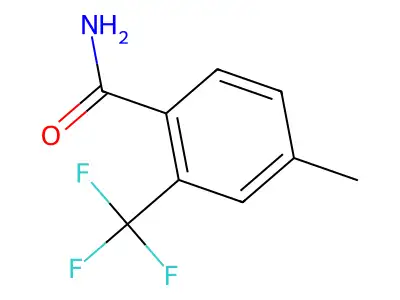 4-Methyl-2-(trifluoromethyl)benzamide structure