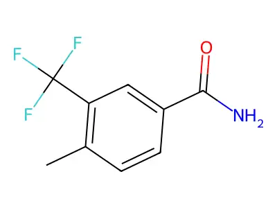 4-Methyl-3-(trifluoromethyl)benzamide structure