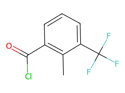 2-Methyl-3-(trifluoromethyl)benzoyl chloride structure