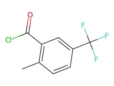 2-methyl-5-(trifluoromethyl)benzoyl Chloride structure