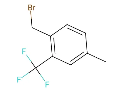4-Methyl-2-(trifluoromethyl)benzyl bromide structure