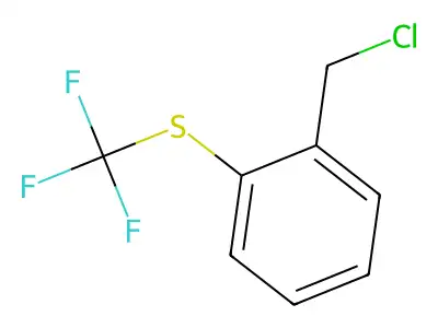 (2-(Chloromethyl)phenyl)(trifluoromethyl)sulfane structure