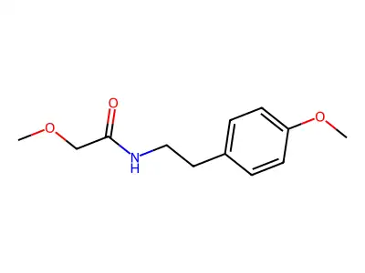 2-methoxy-N-[2-(4-methoxyphenyl)ethyl]acetamide structure