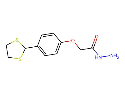2-[4-(1,3-Dithiolan-2-yl)phenoxy]acetohydrazide structure