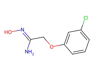2-(3-氯苯氧基)-N-羟基乙脒 structure