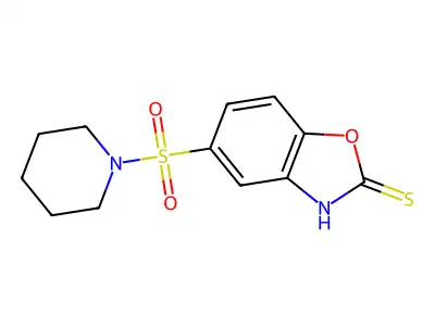 5-(Piperidine-1-sulfonyl)-benzooxazole-2-thiol structure