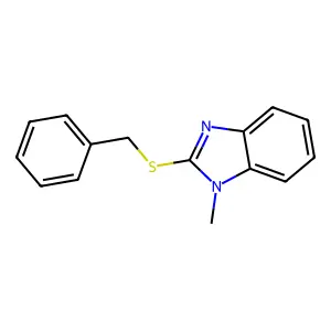 2-(Benzylthio)-1-methyl-1H-benzo[d]imidazole structure