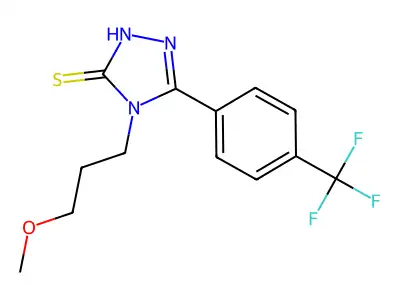 4-(3-methoxypropyl)-5-[4-(trifluoromethyl)phenyl]-4H-1,2,4-triazole-3-thiol structure