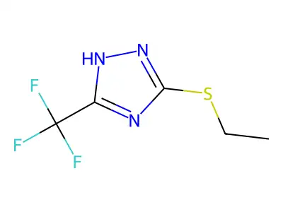 5-(Ethylthio)-3-(Trifluoromethyl)-1H-1,2,4-Triazole structure