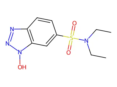N,N-Diethyl-1-hydroxy-1H-benzotriazole-6-sulfonamide structure