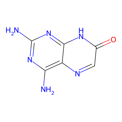 2,4-Diamino-7(8H)-pteridinone structure