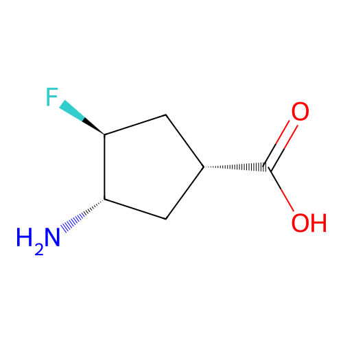(1r,3s,4s)-3-Amino-4-fluorocyclopentane-1-carboxylic acid structure