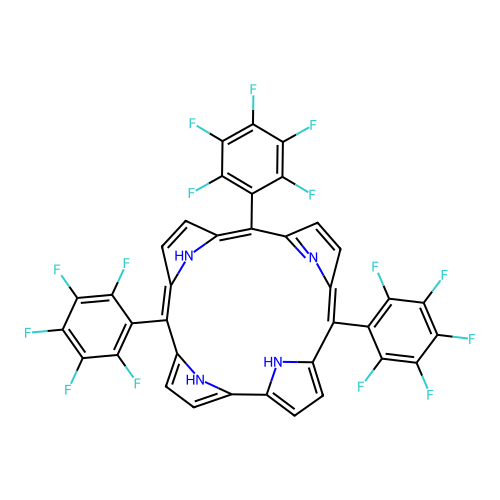 5,10,15-Tris(pentafluorophenyl)corrole structure