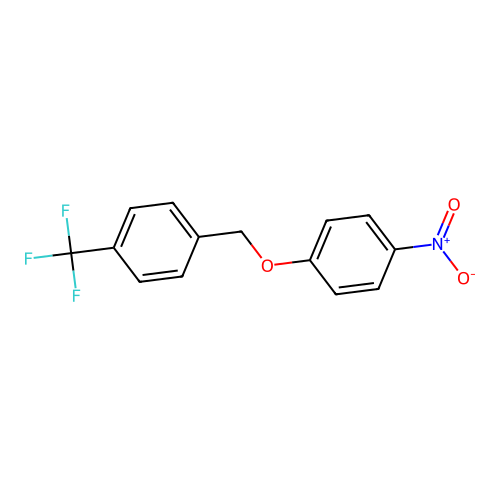 1-Nitro-4-{[4-(trifluoromethyl)benzyl]oxy}benzene structure