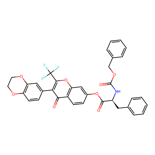 C35H26F3NO8 structure