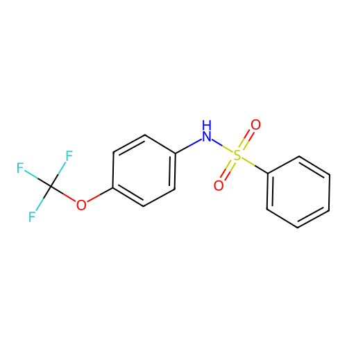 N-[4-(trifluoromethoxy)phenyl]benzenesulfonamide structure