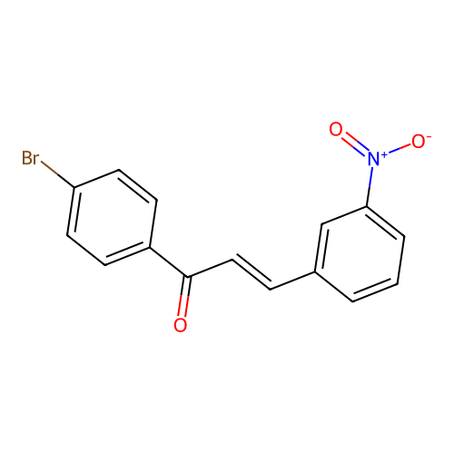 4'-Bromo-3-nitrochalcone structure