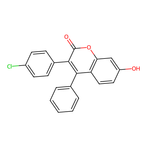 3-(4-Chlorophenyl)-7-hydroxy-4-phenylchromen-2-one structure