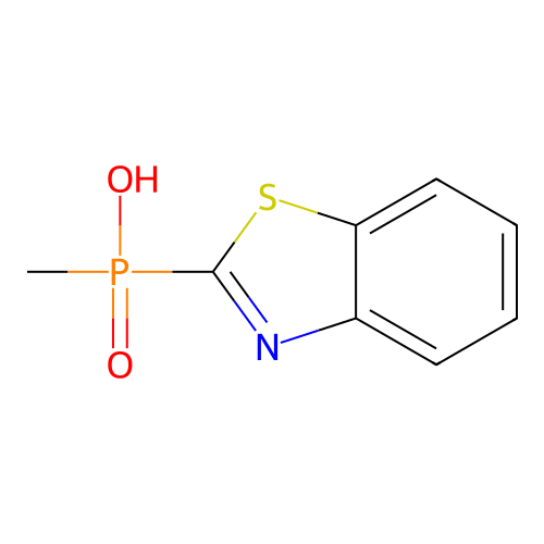 1,3-Benzothiazol-2-yl(methyl)phosphinic acid structure