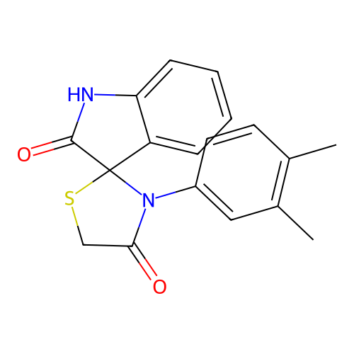 3'-(3,4-Dimethylphenyl)spiro[indoline-3,2'-thiazolidine]-2,4'-dione structure