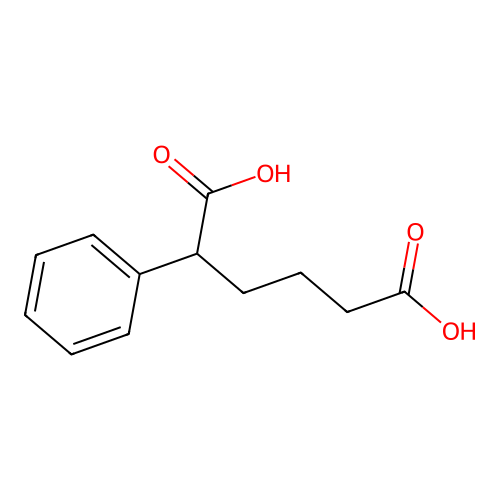 2-Phenyl-hexanedioic acid structure