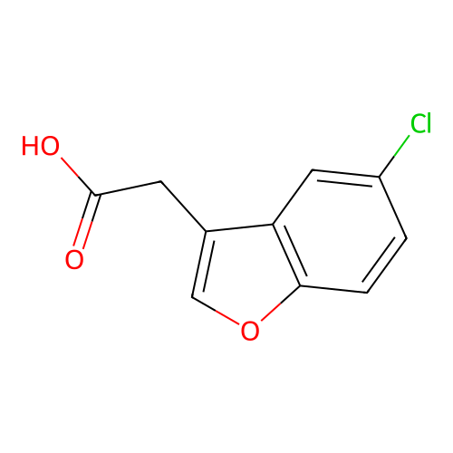 2-(5-chlorobenzofuran-3-yl)acetic Acid structure